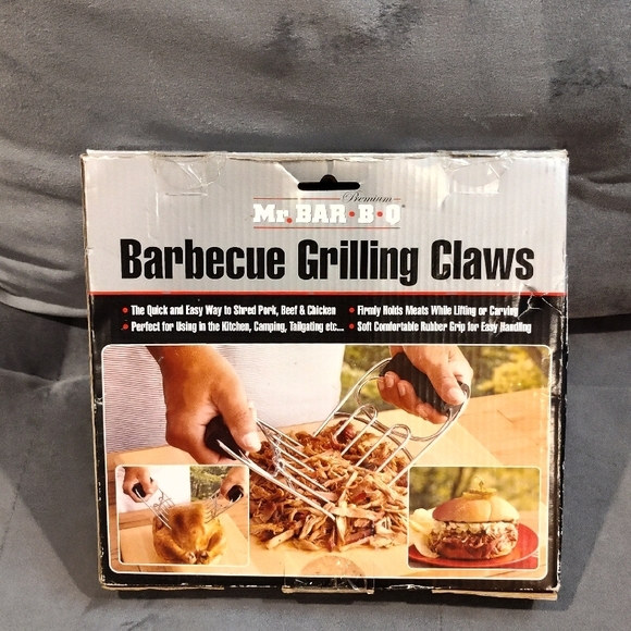 NEW MR. BAR-B-Q PREMIUM BARBECUE GRILLING CLAWS HOLD & SHRED PORK BEEF CHICKEN - Picture 4 of 5